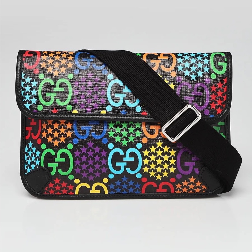 Gucci - UNISEX 
Belt Bag Psychedelic Print GG Coated Canvas